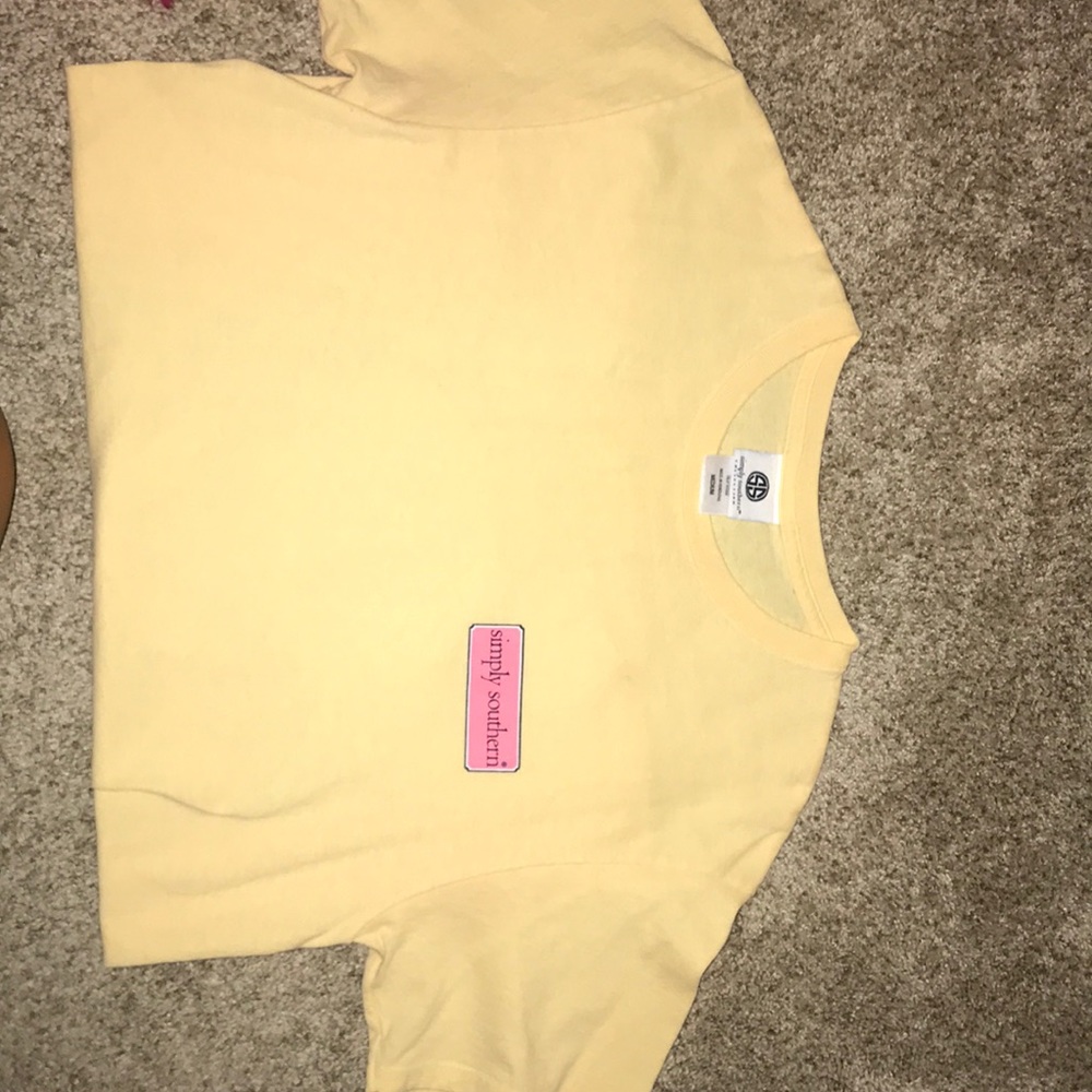 yellow simply southern top